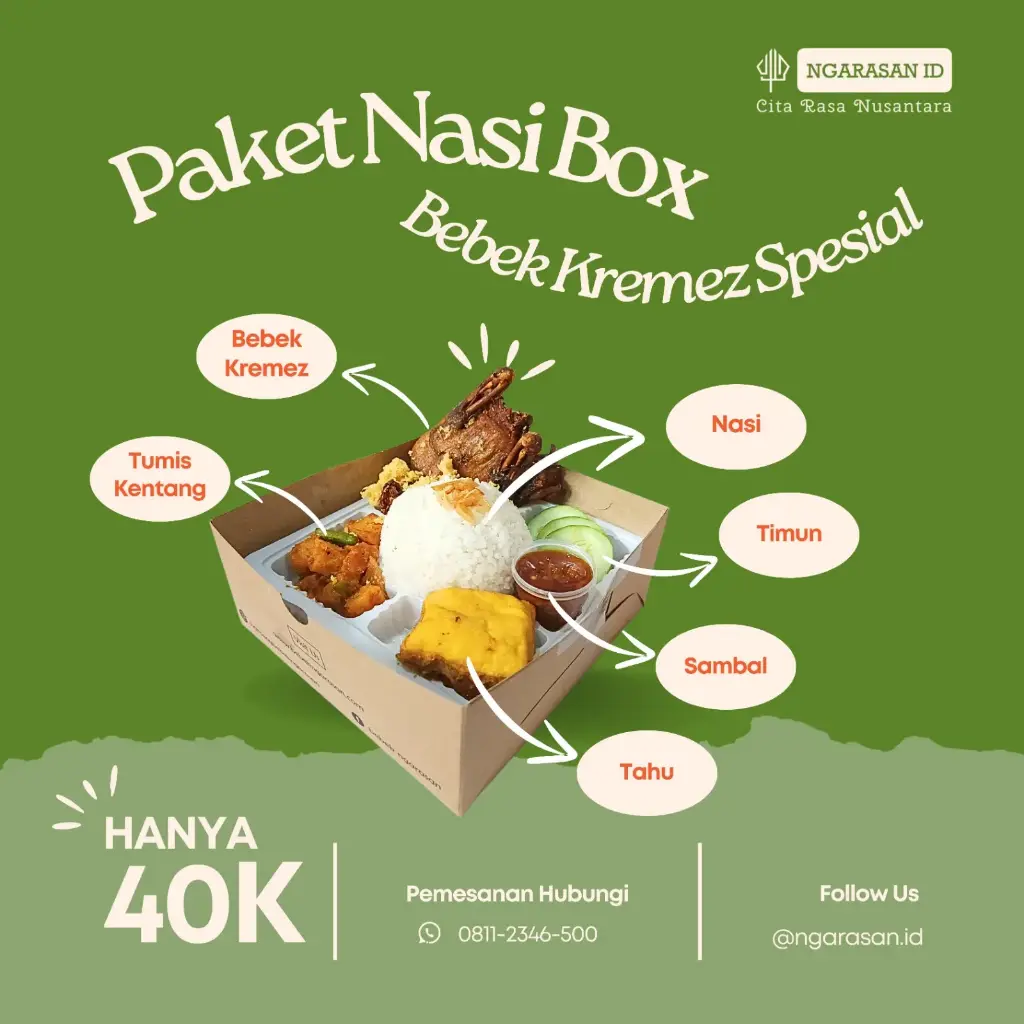 Paket Nasi Box Bebek Kremez Spesial 