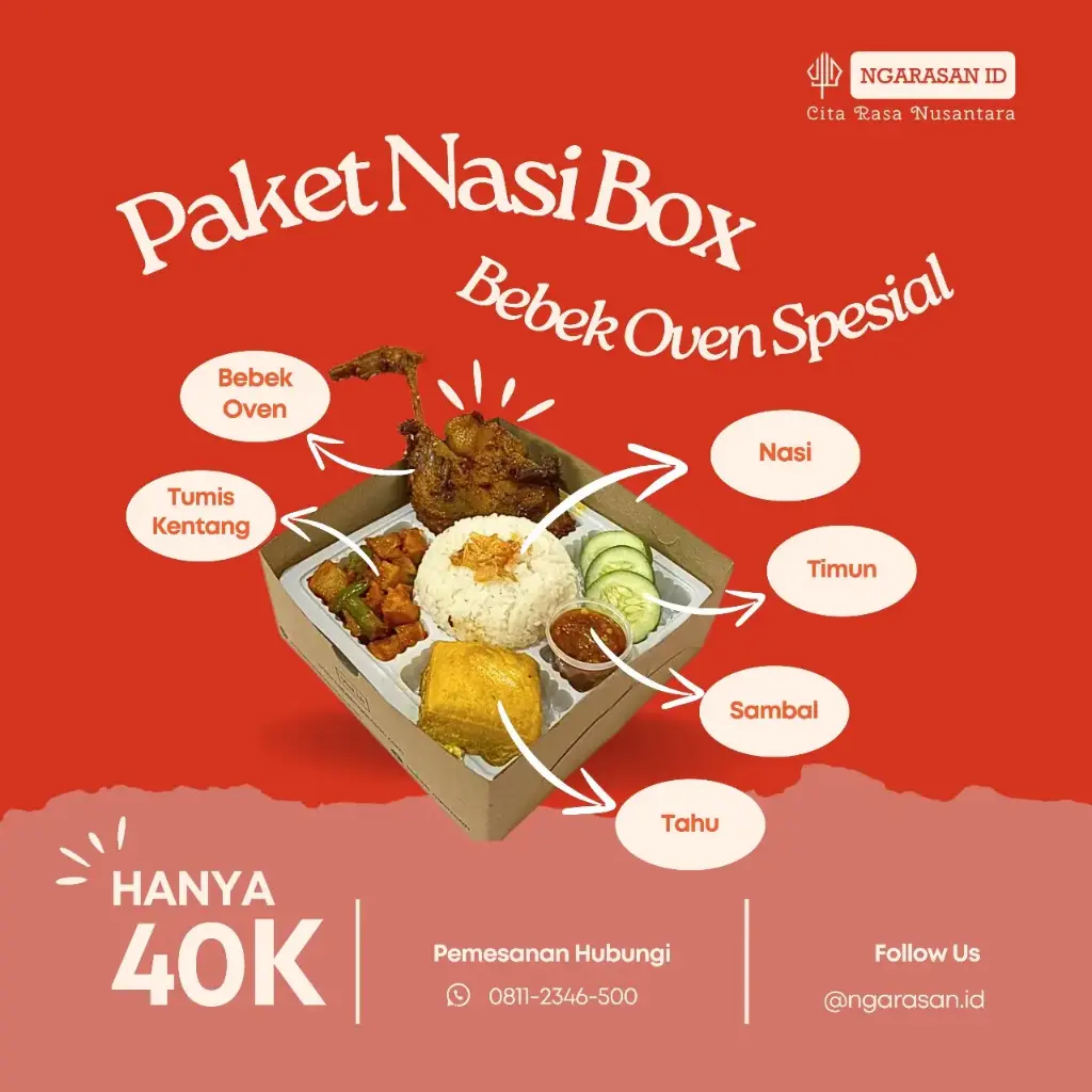 Paket Nasi Box Bebek Oven Spesial 