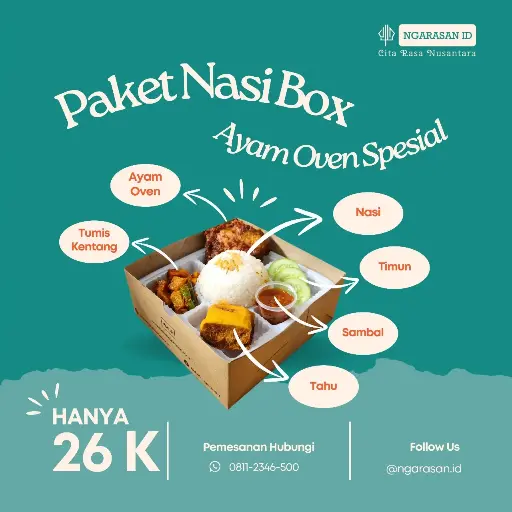 Paket Nasi Box Ayam Oven Spesial 